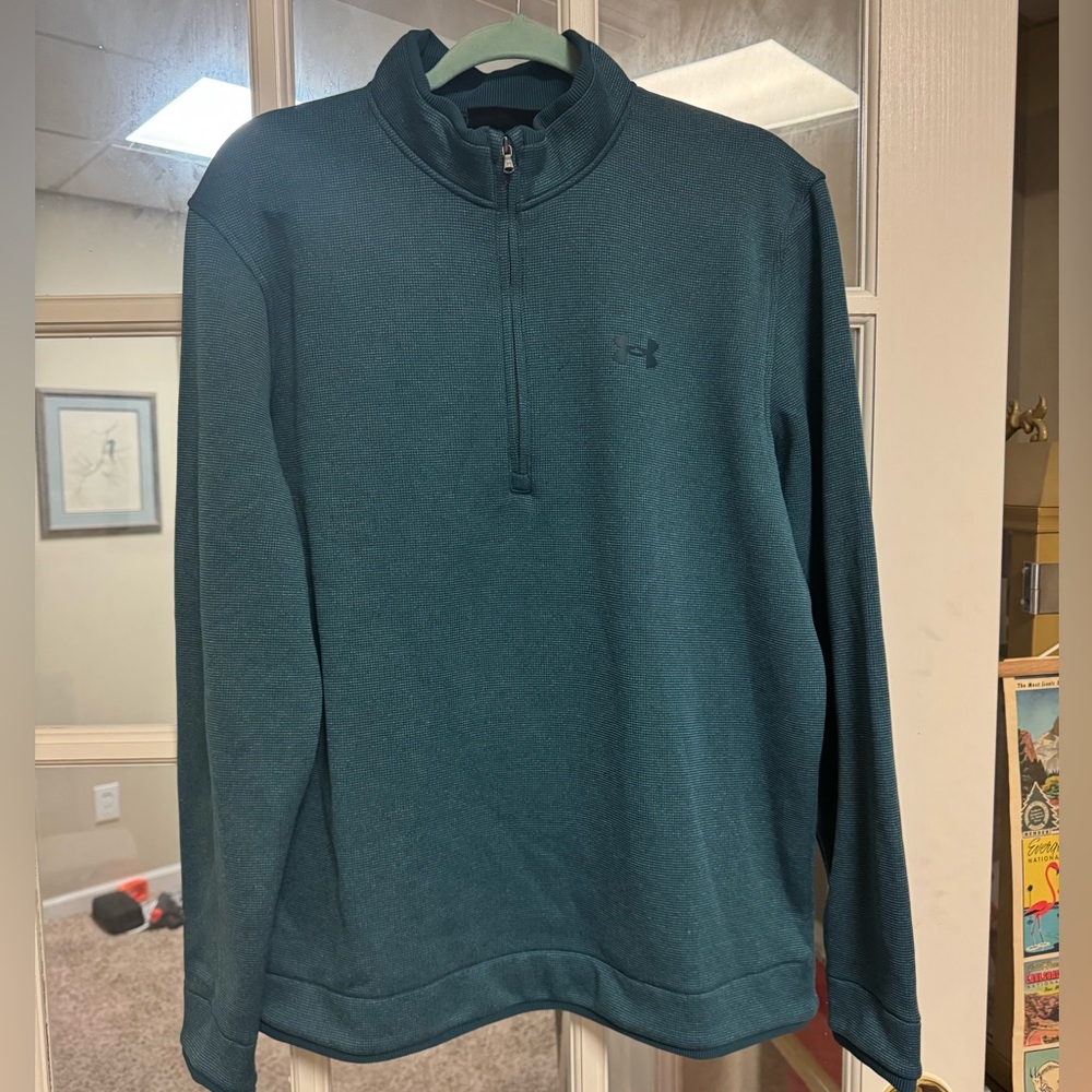 Under Armour Men's Teal Sweater Large Barely worn